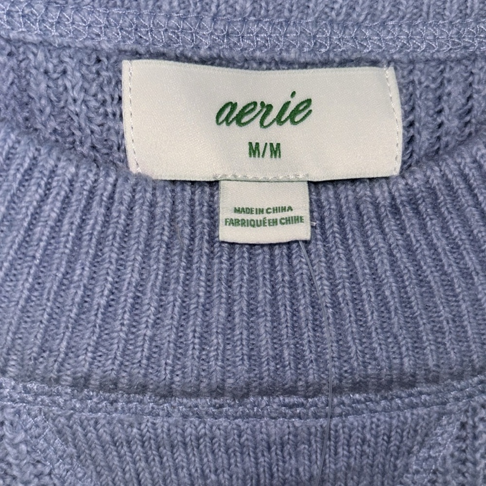 Aerie Cozy Up Oversized Ribbed Tunic Crewneck Sweater - Picture 4 of 9